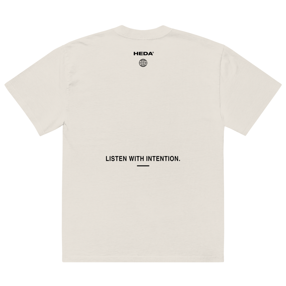 HEDA “Hear No Evil” Oversized Faded T-Shirt