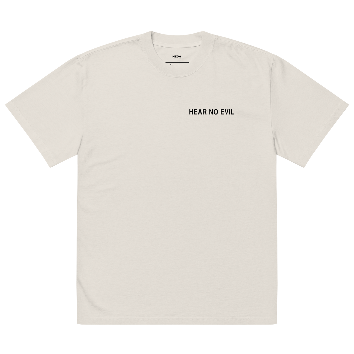 HEDA “Hear No Evil” Oversized Faded T-Shirt