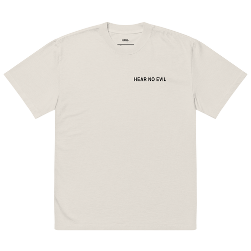 HEDA “Hear No Evil” Oversized Faded T-Shirt
