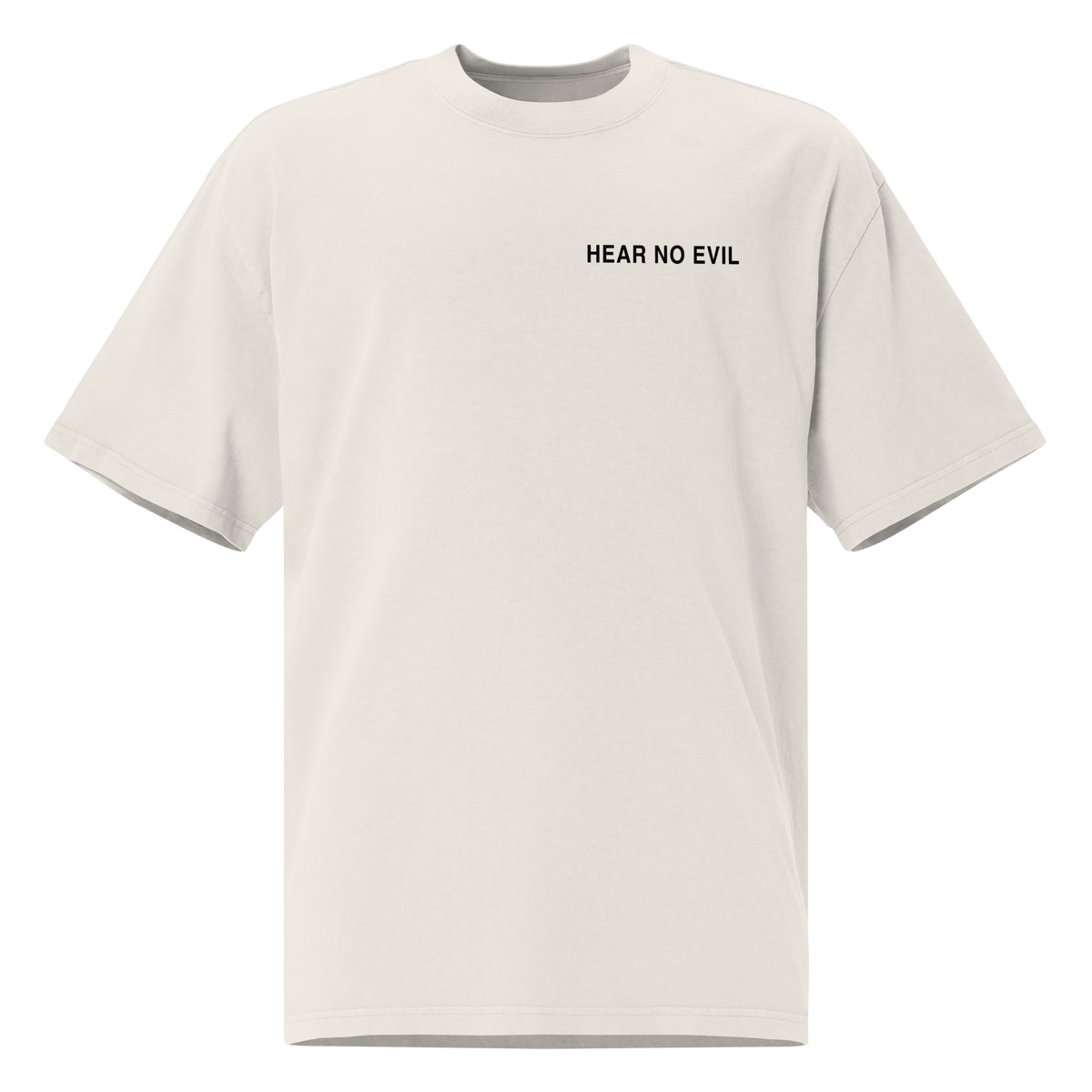 HEDA “Hear No Evil” Oversized Faded T-Shirt